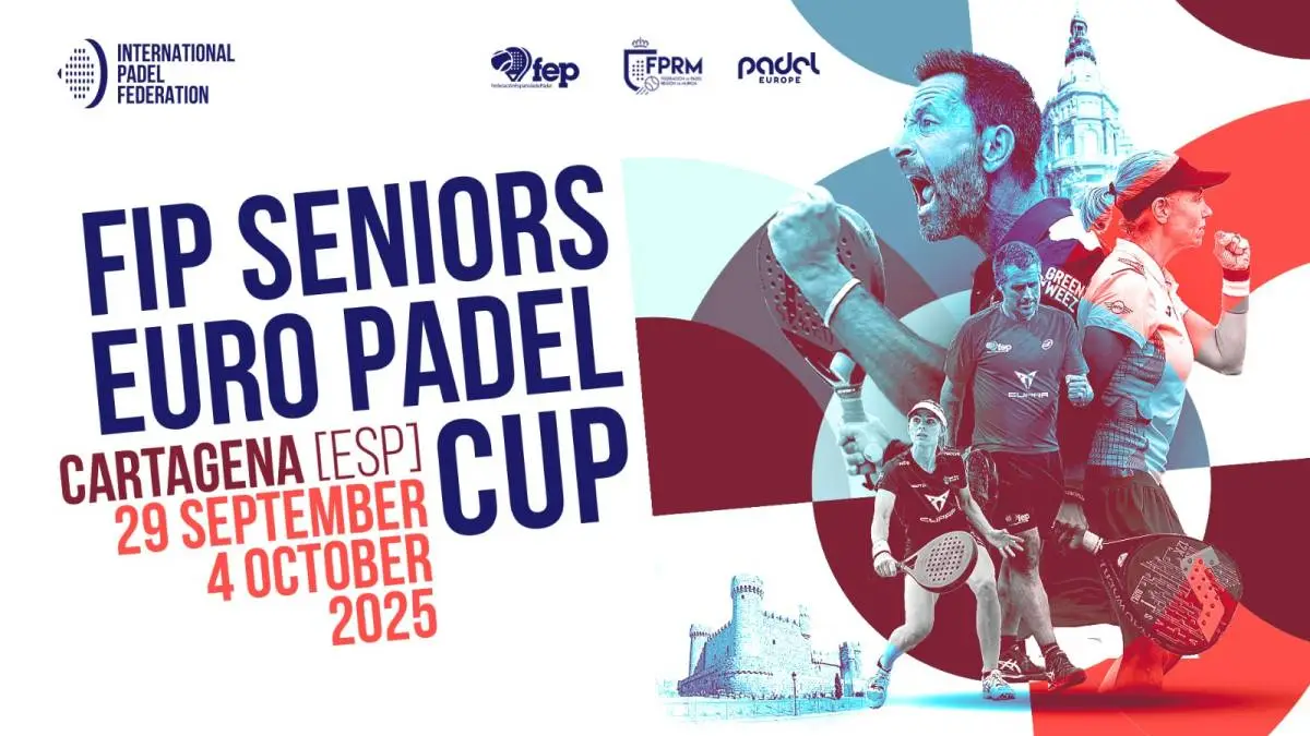 Cartagena acoge la segunda edición de la FIP Seniors Euro Padel Cup
