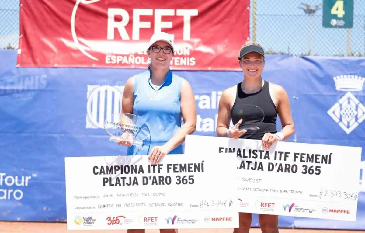 itf club tennis d'aro: ane mintegi logra un titulo especial con su wild card