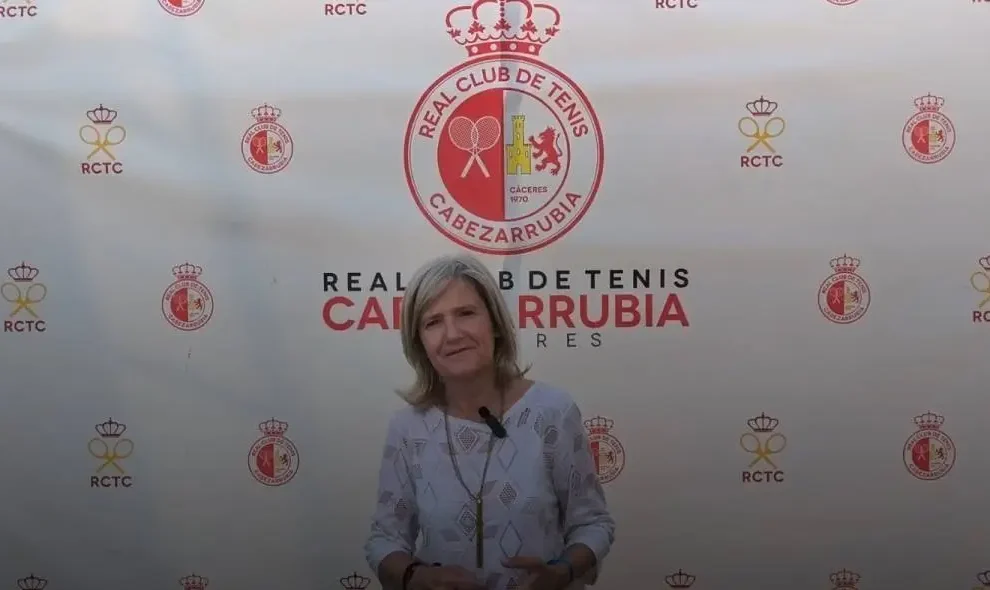 victoria bazaga y sus elogios al real club de tenis cabezarrubia los felicito por la buena organizacion