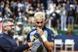 fognini no esperaba jugar nivel ante Alcaraz