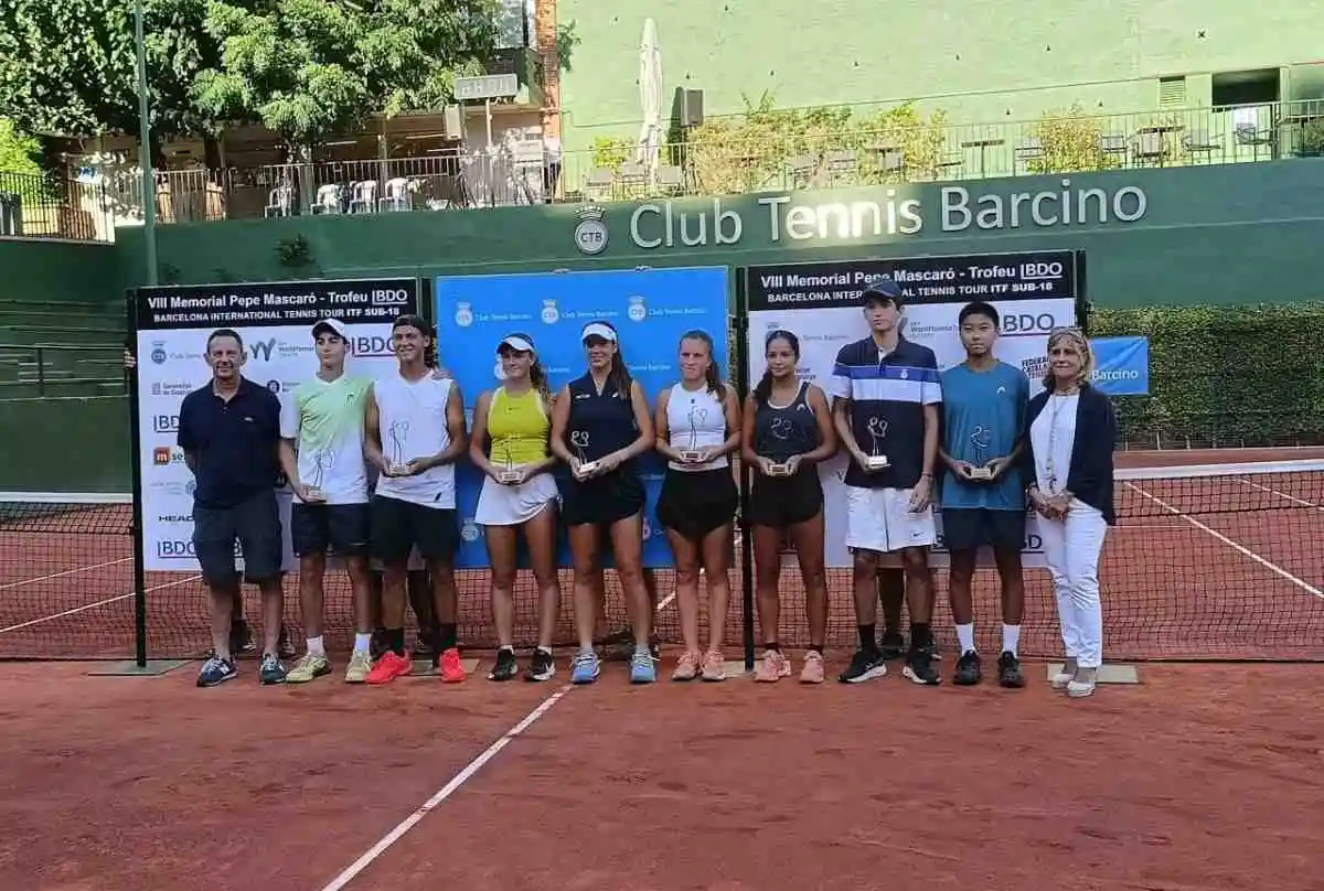 itf j100 barcelona: confirmados los finalistas y los campeones de dobles en el ct barcino