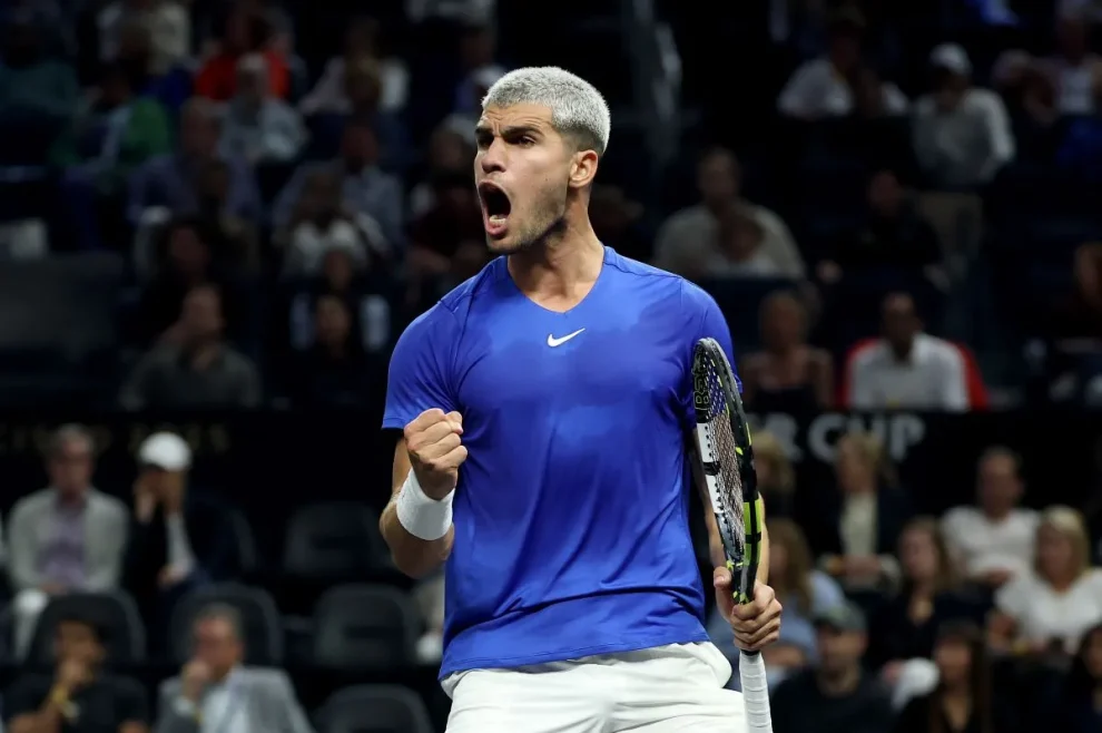 Dominio absoluto: Alcaraz vence a Cerúndolo para darle vida a Europa