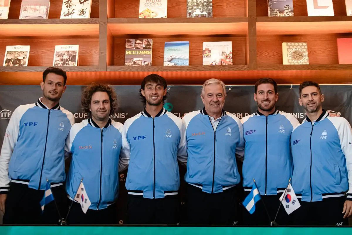 Horario, televisión y dónde ver Copa Davis 2026: Corea del Sur - Argentina