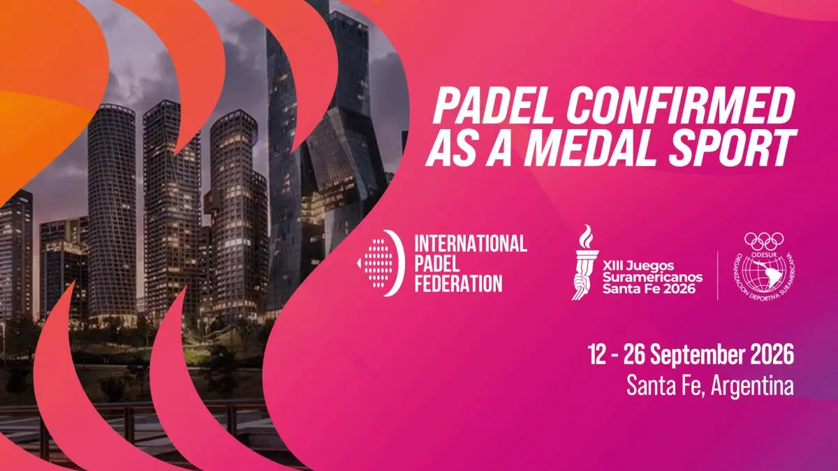 Hito mundial para el pádel al entrar oficialmente en los Juegos Suramericanos