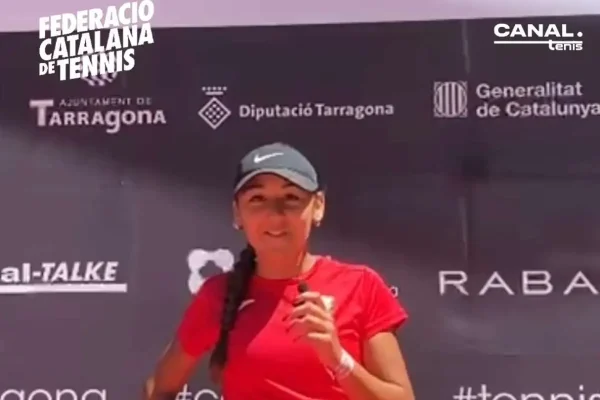 Nayara Sanjuan: “Llegué hace cuatro años al Club Tennis Tarragona y estoy muy contenta con lo que he crecido”