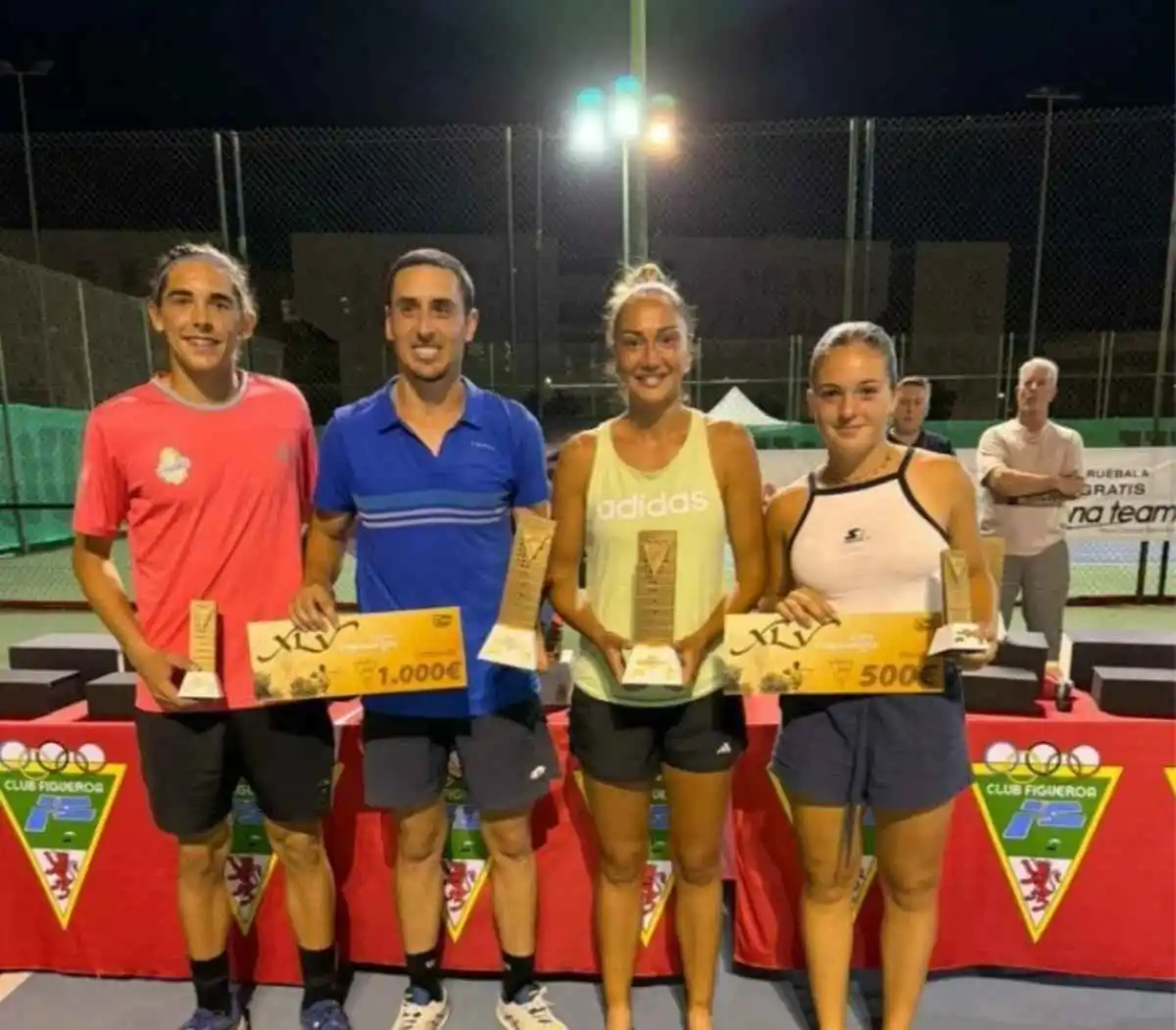 copa presidente: sergio redondo y naydenova conquistan el titulo en el club figueroa de cordoba