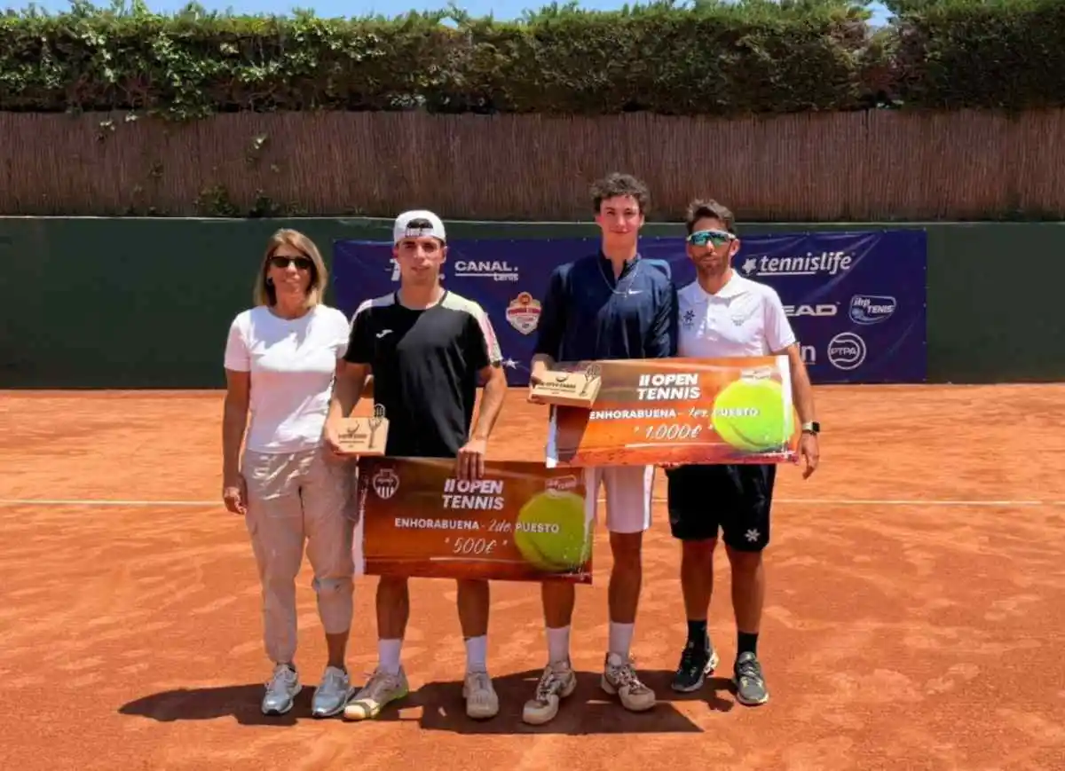 open de tenis egara: la segunda edicion del torneo tiene nuevos campeones
