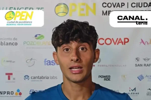 Alejandro López Escribano: “Al Alejandro que empezó de pequeño en el tenis le diría que siga haciendo lo mismo porque va por el buen camino”