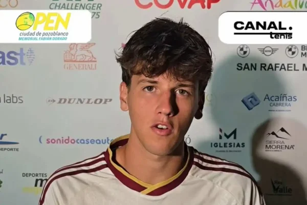 Izan Almazán: “Me gustaría llegar al top 500 ATP para optar a esas plazas reservadas de Next Gen en algunos Challengers”