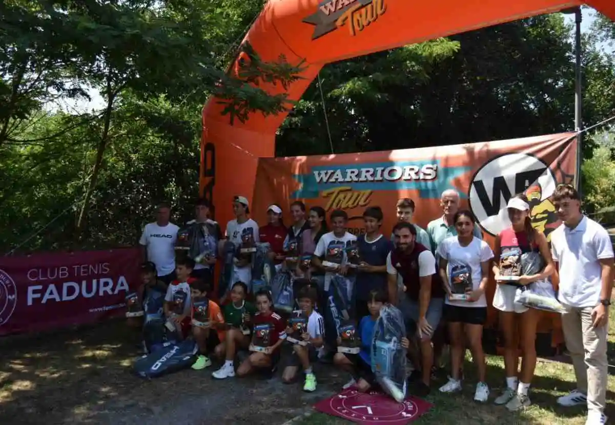 warriors tour getxo: brillante debut del tennis fadura en una prueba para recordar