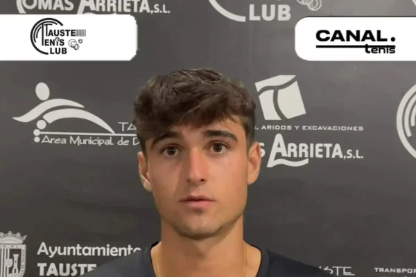 Ander Tarrio: “Este primer punto ATP es un pequeño paso en mi carrera que me da la ilusión de poder jugar al tenis de manera profesional”