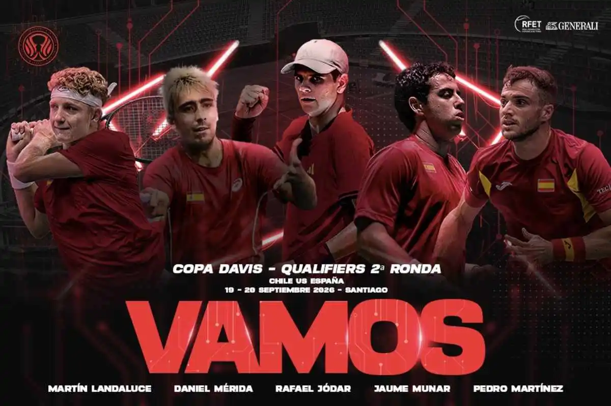 copa davis 2026: españa y una renovada nomina para enfrentar a chile en santiago