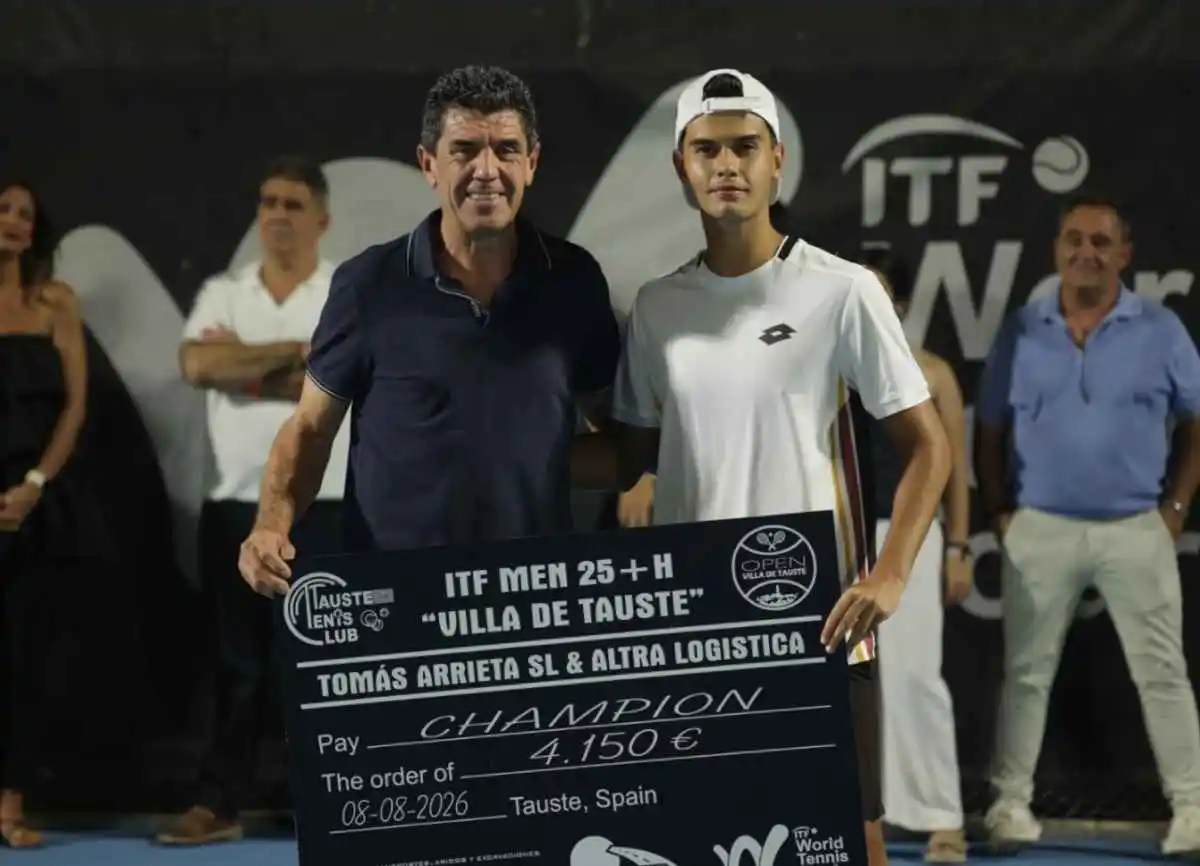 itf tauste: el local alejo sanchez se consagra campeón tras una semana soñada