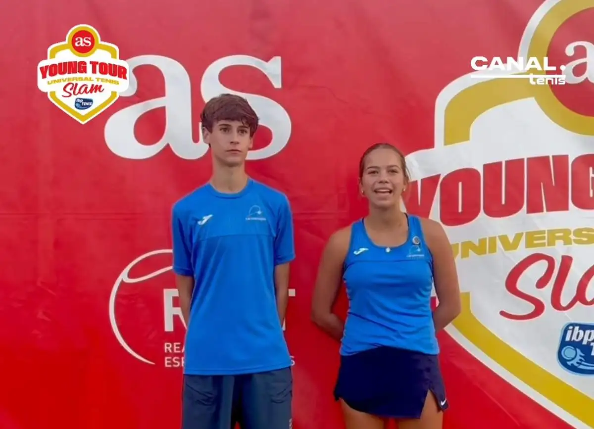 jimena de la calle y adrian ibañez tras el as young tour slam del ct pozuelo lo vivimos con mucha ilusion y motivacion