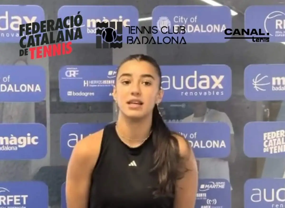 marina quesada y el itf femenino badalona para mi jugar aqui es una gran oportunidad porque entreno en estas pistas