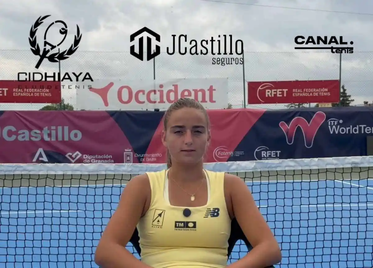 charo esquiva tras ganar el itf baza y la beca deportiva ahora mismo creo que estoy en mi mejor nivel de tenis y confianza