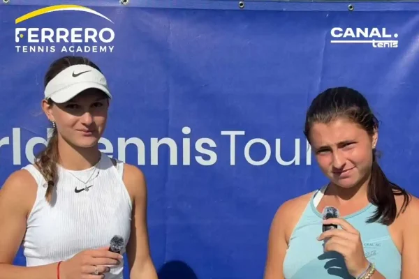 Gabriela Paun y Alba María Coromina tras ser campeonas en el ITF W15 Villena: “Este título significa mucho para nosotras”