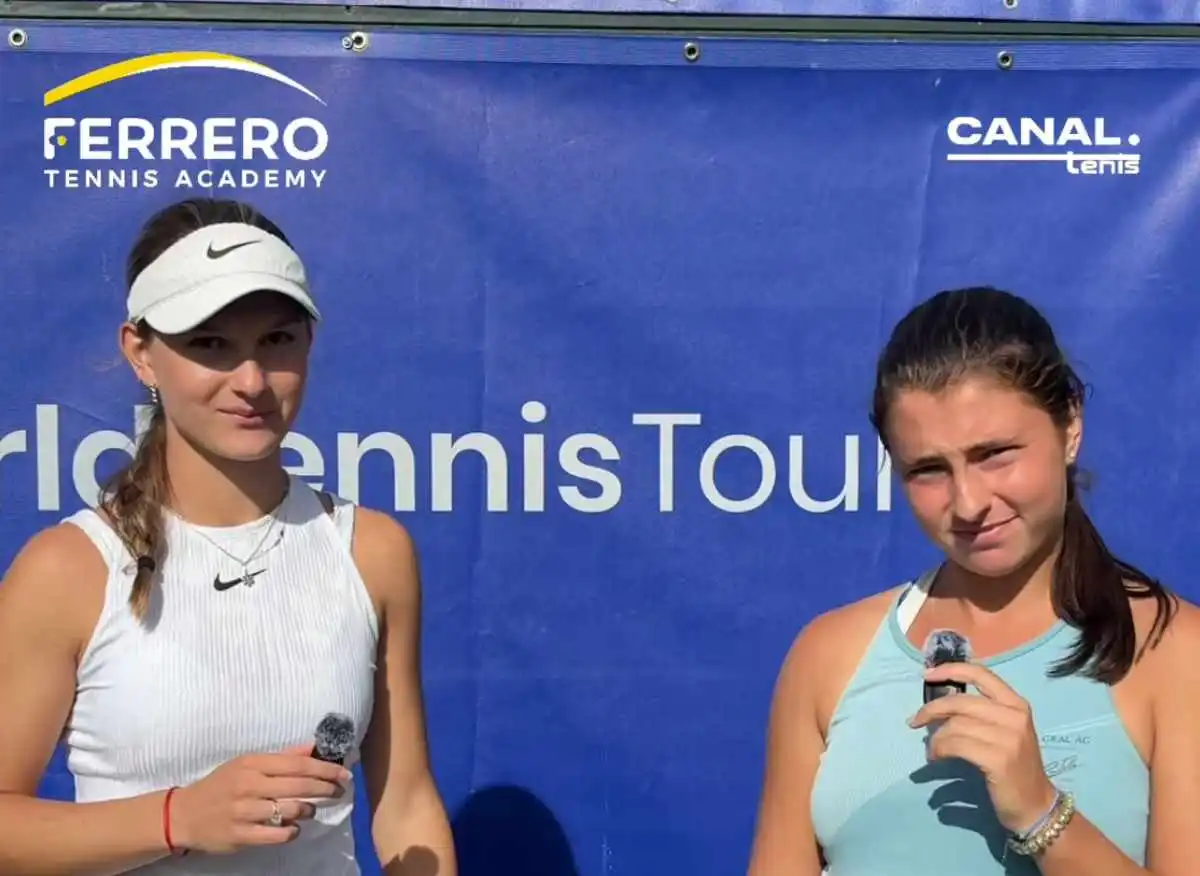 gabriela paun y alba maria coromina tras ser campeonas en el itf w15 villena este titulo significa mucho para nosotras